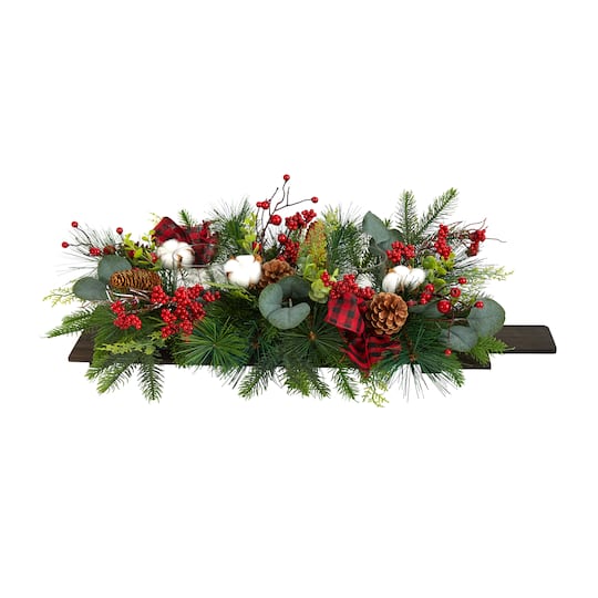 24" Berries, Pinecones & Eucalyptus Arrangement
